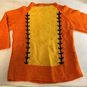 Vintage. Orange and Yellow “tigger” inspired Women's Sweater.